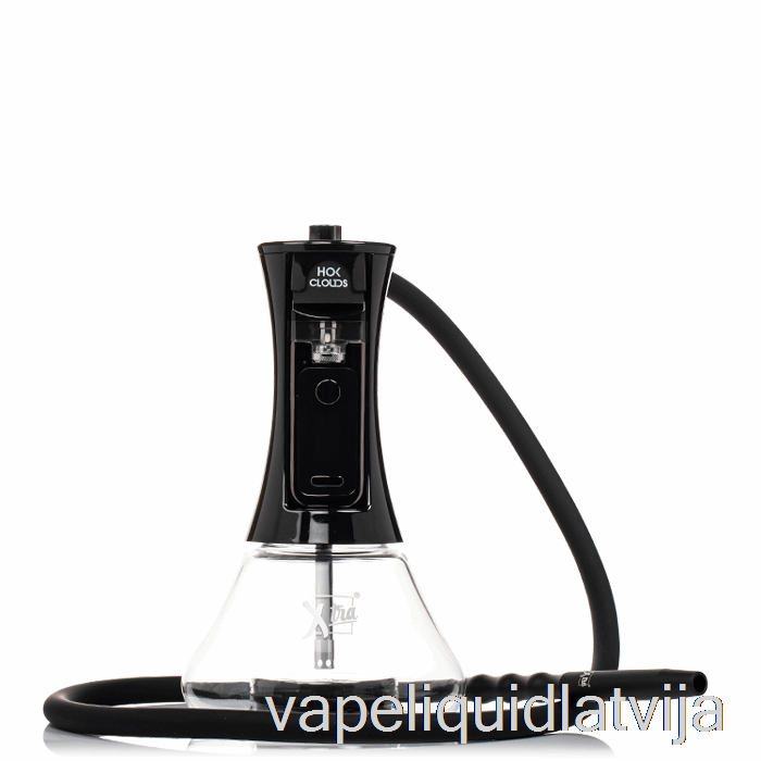 Xtra Hok Clouds E-ūdenspīpes Komplekts Melns Vape šķidrums